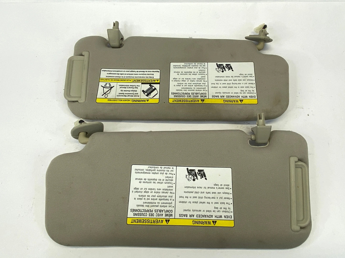 2009-2014 NISSAN MURANO SUN VISOR SUNVISOR DRIVER PASSENGER LH RH SET OEM