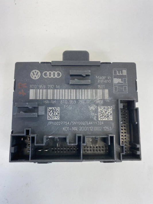 11-13 AUDI A4 QUATTRO FRONT RIGHT SIDE DOOR LOCKING CONTROL MODULE 8T0-959-792-M