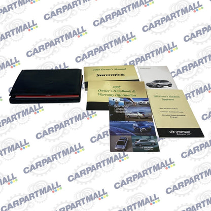 2008 Hyundai Santa Fe Owners Owner's Guide Manual Book Information Set W/ Case