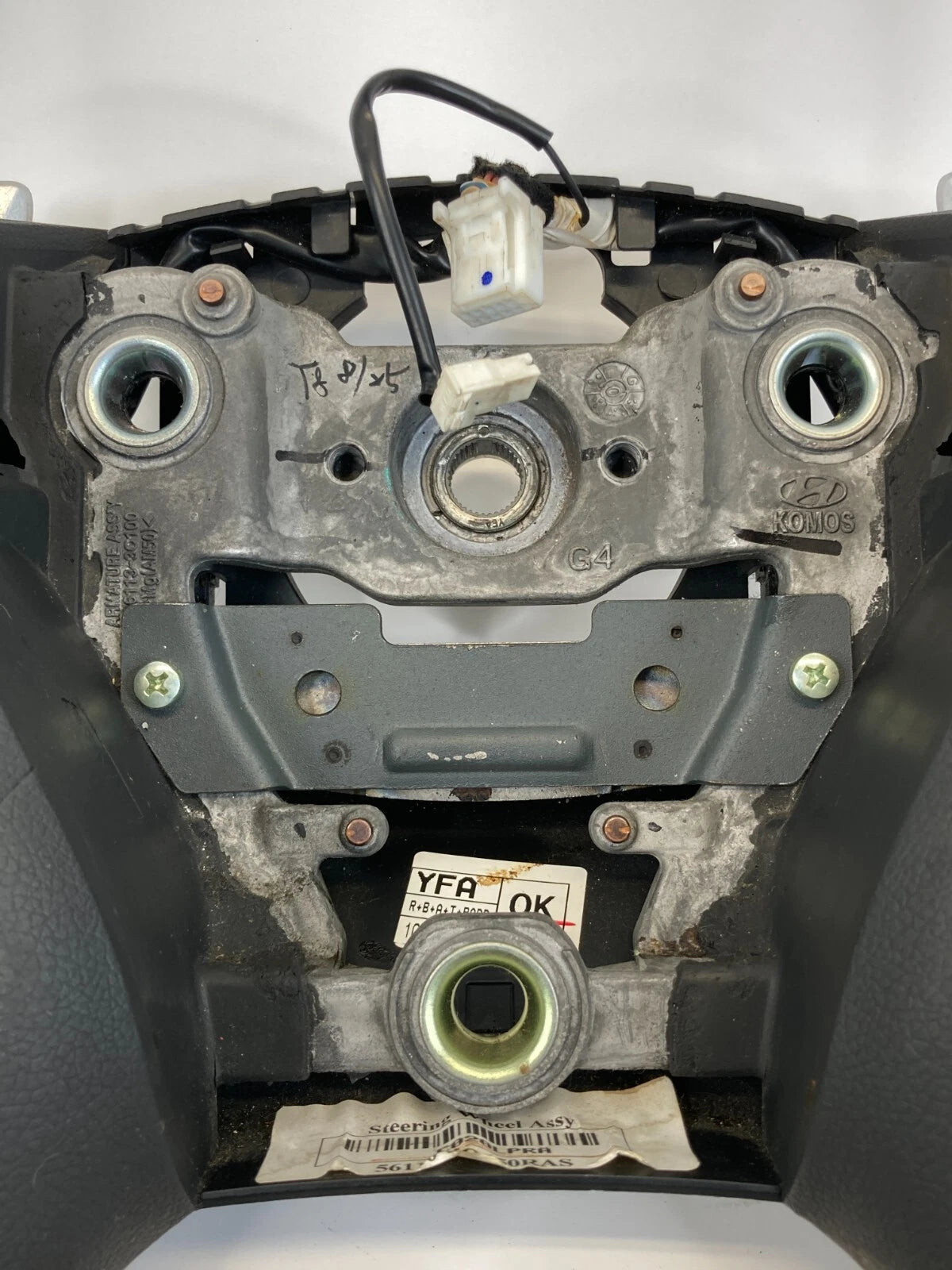 11-14 HYUNDAI SONATA STEERING WHEEL W/ PADDLE AUDIO & CRUISE CONTROL 56110-3Q450