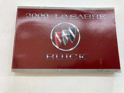 2000 BUICK LESABRE SEDAN OWNERS MANUAL HANDBOOK & WARRANTY INFORMATION W/ CASE