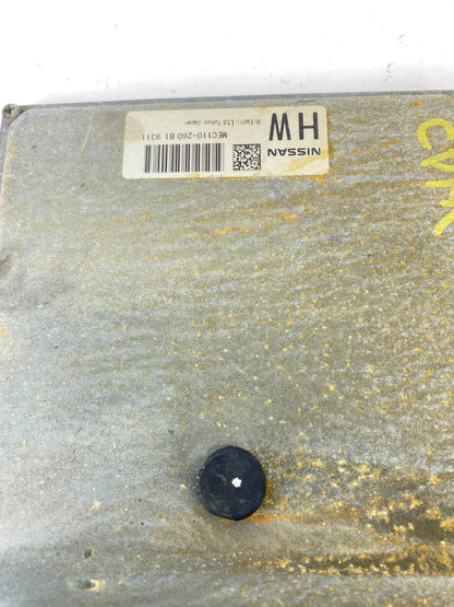 2009 NISSAN ALTIMA 2.5L ENGINE COMPUTER CONTROL MODULE ECM ECU PCM MEC110-260B1