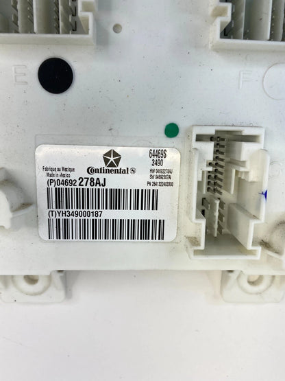 2011 DODGE JOURNEY 3.6L V6 AT BODY CONTROL CONTROL MODULE BCM BCU 04692278AJ OEM