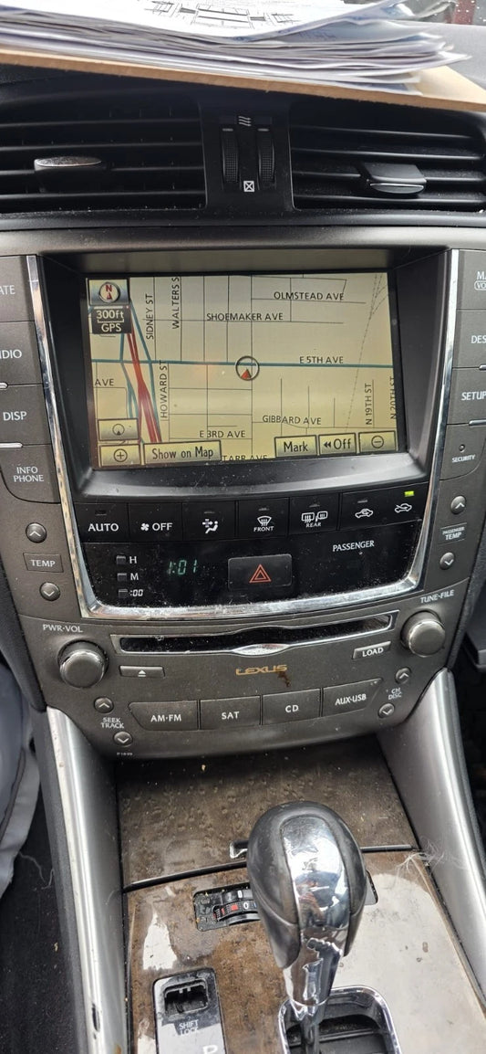 2009-2011 LEXUS IS250 RADIO AM/FM RECEIVER DISPLAY SCREEN NAVIGATION 86431-53330