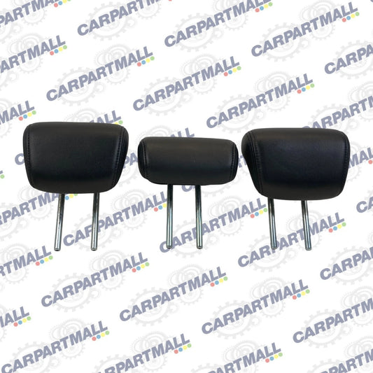 2010-2011 ACURA RDX REAR SEAT HEADREST SET OF 3 BLACK LEATHER OEM