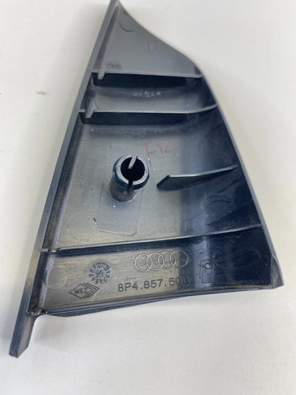 06-13 AUDI A3 FRONT RIGHT DOOR INTERIOR CORNER COVER TRIANGLE TRIM 8P4-857-506