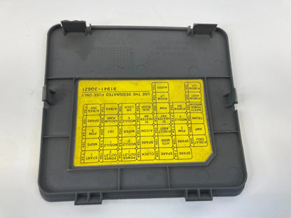 2011-2014 HYUNDAI SONATA INTERIOR LOWER DASH FUSE BOX LID COVER 84758-3S000 OEM