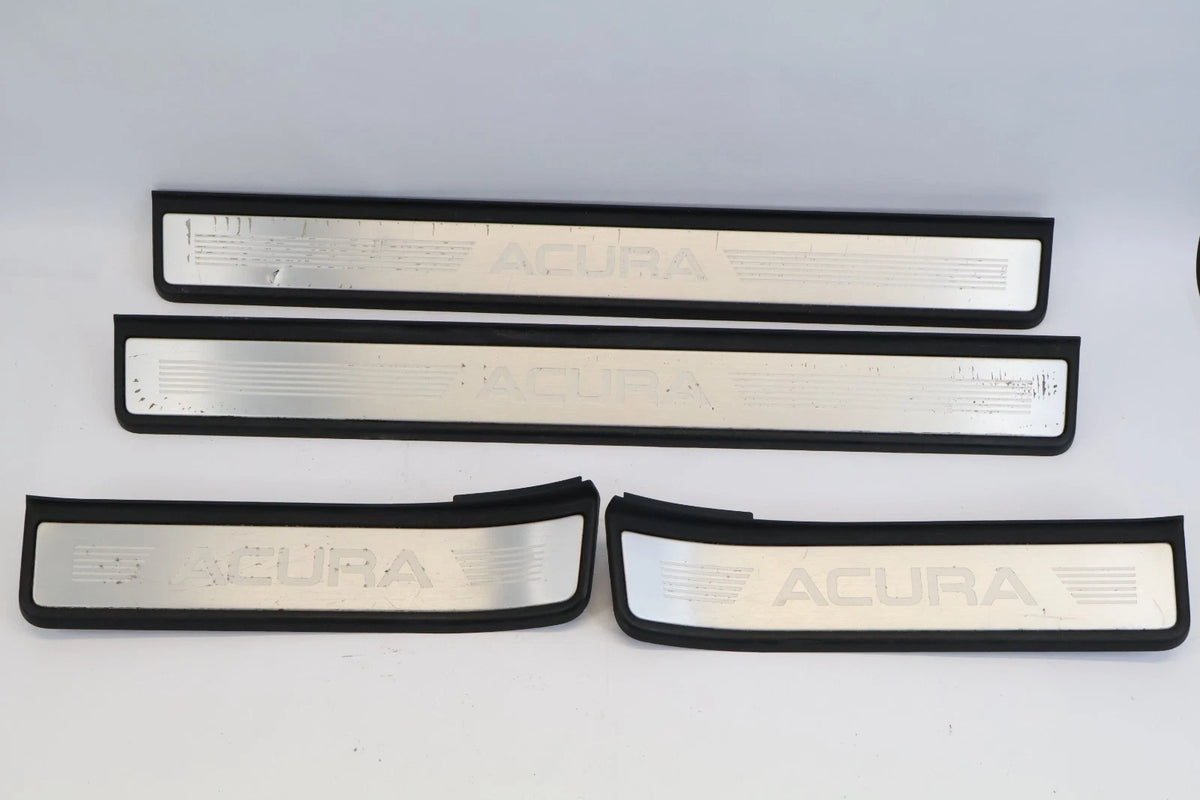 2004-2008 ACURA TL FR & RR LEFT RIGHT DOORS SILL SCUFF TRIM PLATE SET OF 4 OEM