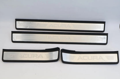2004-2008 ACURA TL FR & RR LEFT RIGHT DOORS SILL SCUFF TRIM PLATE SET OF 4 OEM