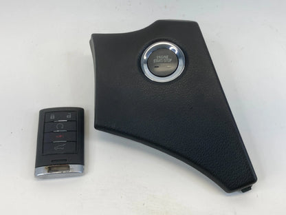 2010-2016 CADILLAC STX START IGNITION SWITCH W/ KEY TRIM BEZEL 25926865 OEM