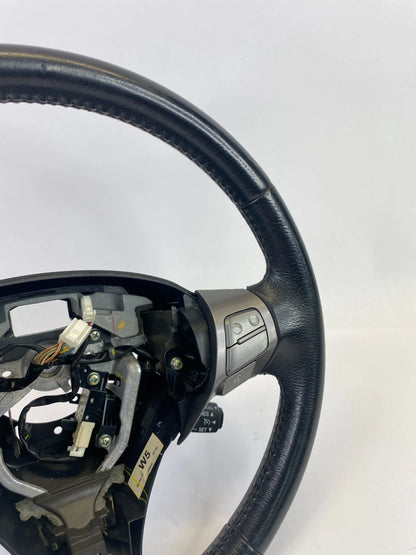 2009-2012 TOYOTA VENZA STEERING WHEEL W/SWITCHES BLACK LEATHER ASSEMBLY OEM