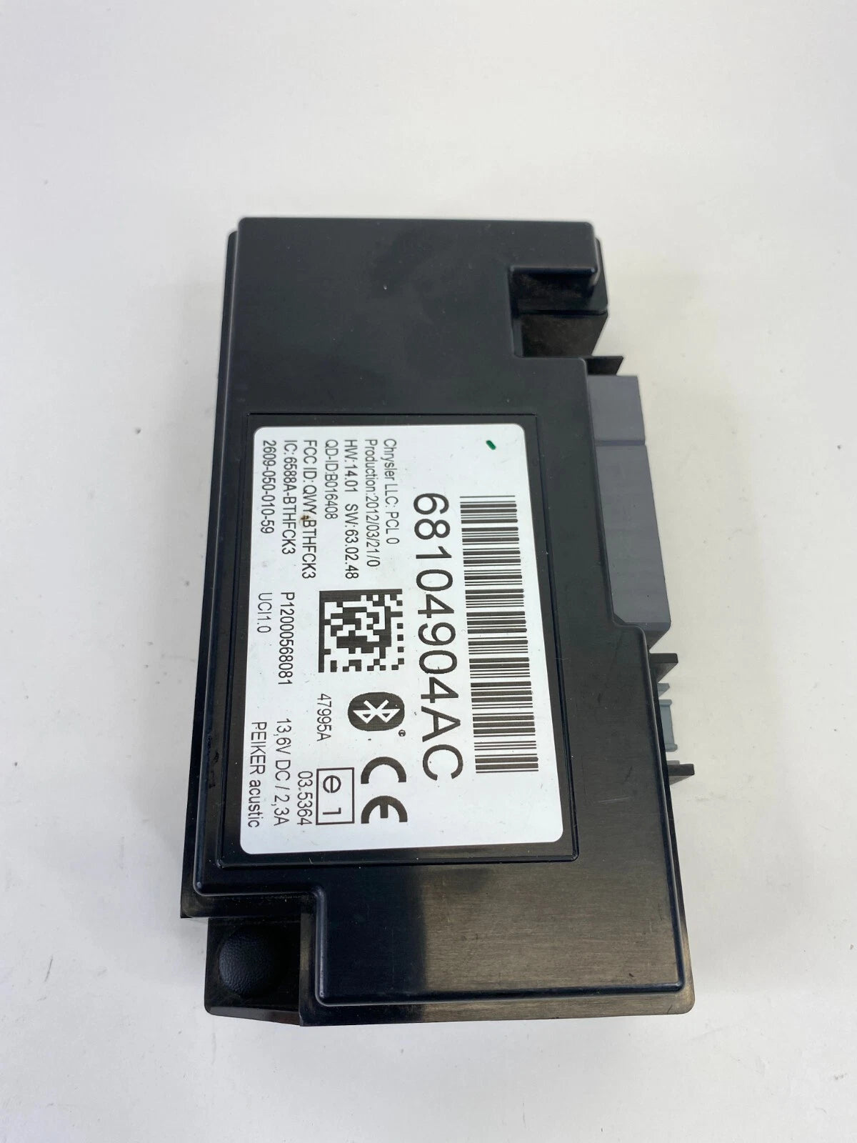 11-16 CHRYSLER TOWN & COUNTRY TELEMATICS COMMUNICATION CONTROL MODULE 68104904AC