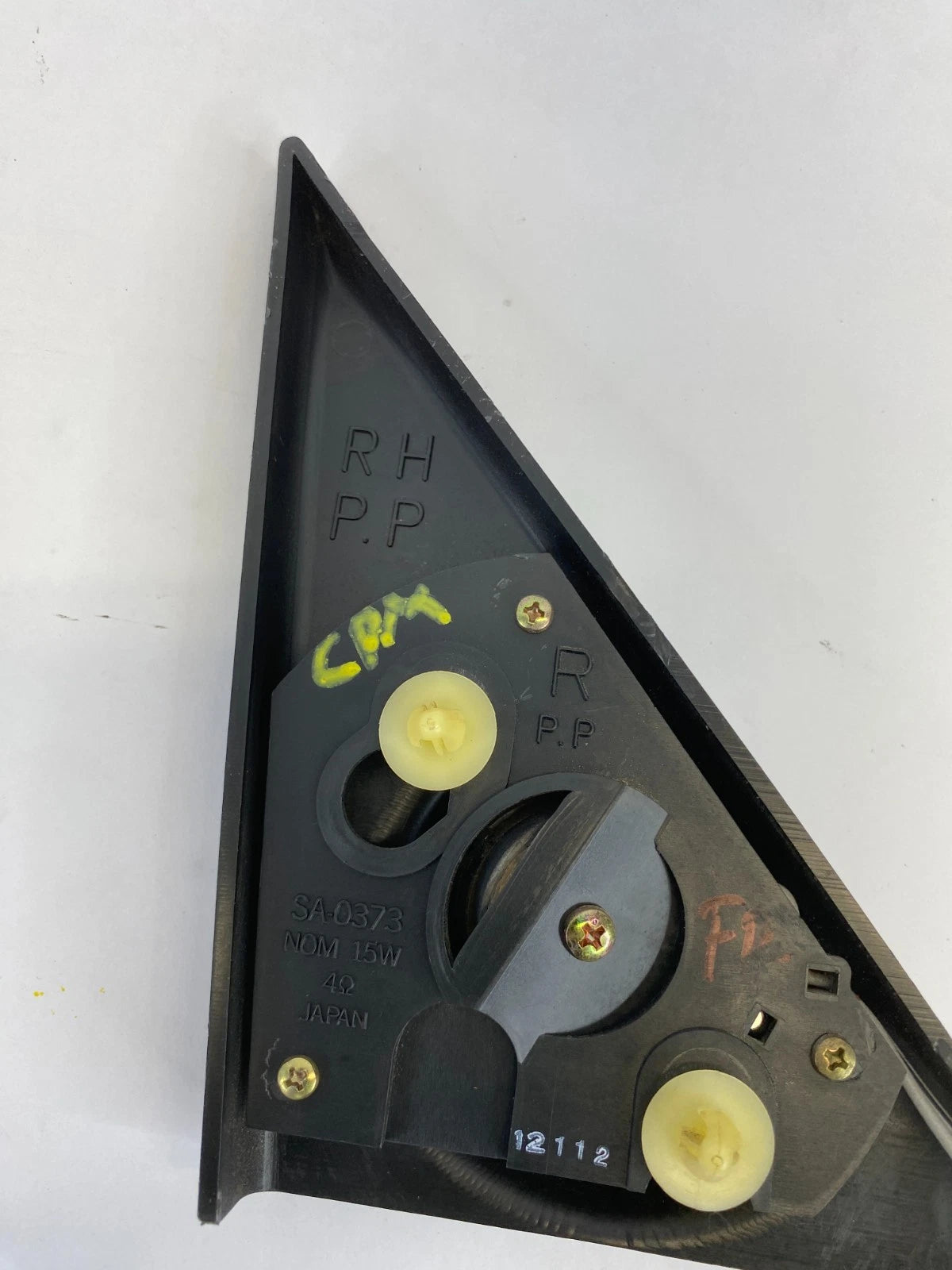 1998-2002 ISUZU TROOPER FRONT RIGHT DOOR TWEETER SPEAKER TRIANGLE COVER OEM