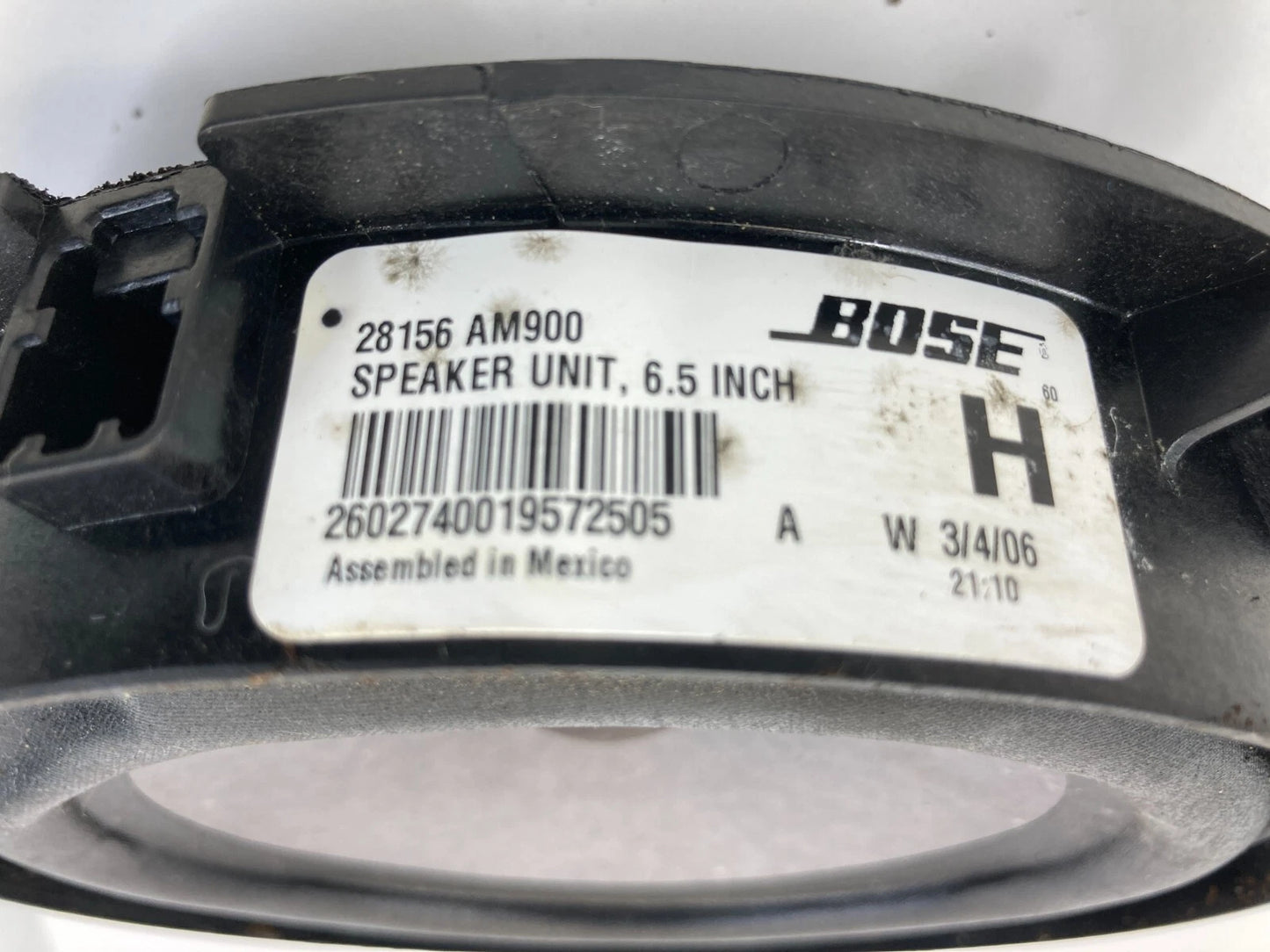 03-08 INFINITI G35 REAR RIGHT QUARTER PANEL AUDIO SPEAKER AUDIO 28156AM90 OEM