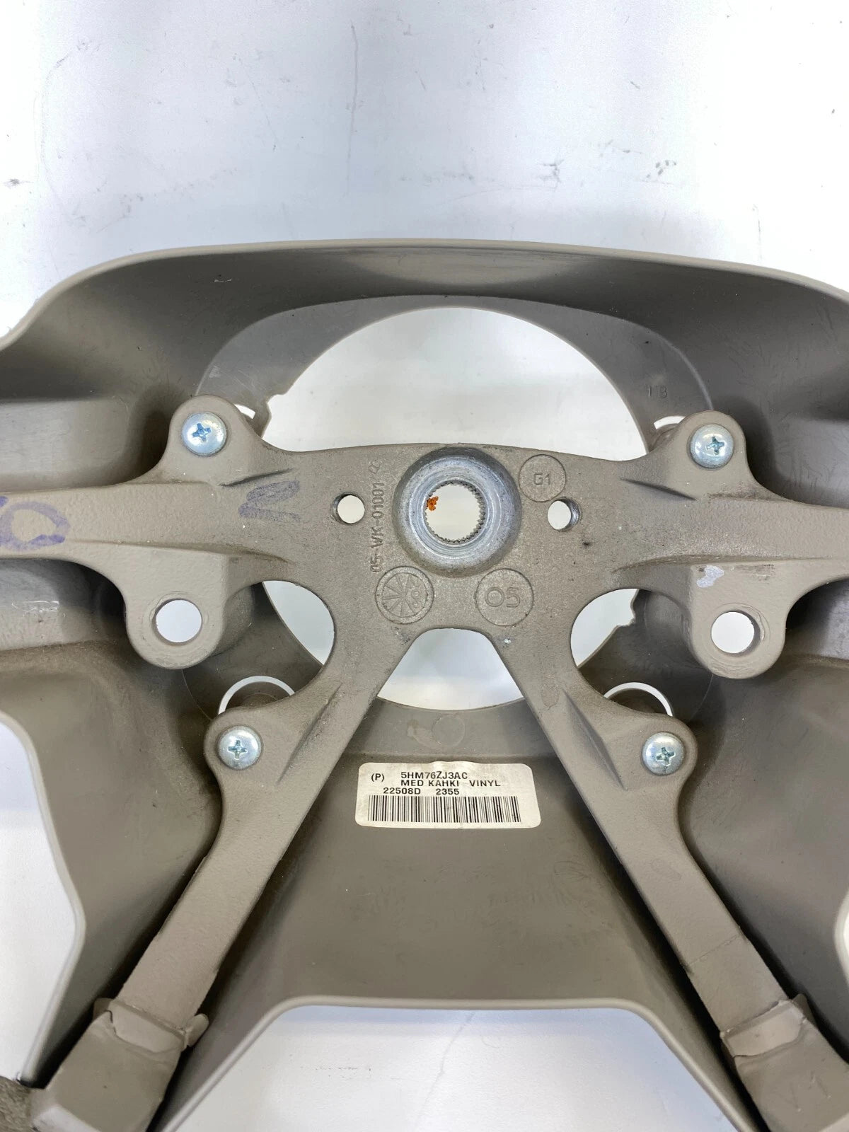 2005 2006 2007 JEEP GRAND CHEROKEE LEFT STEERING WHEEL KHAKI MED 5HM76ZJ3AC