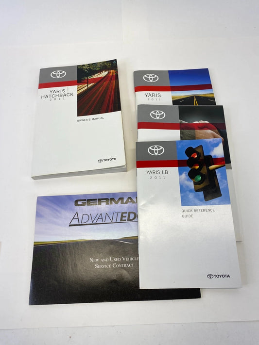 2011 TOYOTA YARIS HATCHBACK OWNERS MANUAL SET WITH CASE BOOKS OEM