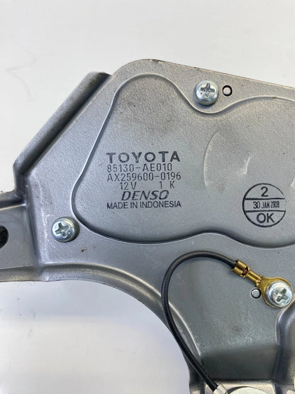 2004-2010 TOYOTA SIENNA REAR WINDSHIELD WIPER MOTOR & BRACKET 85130-AE010 OEM