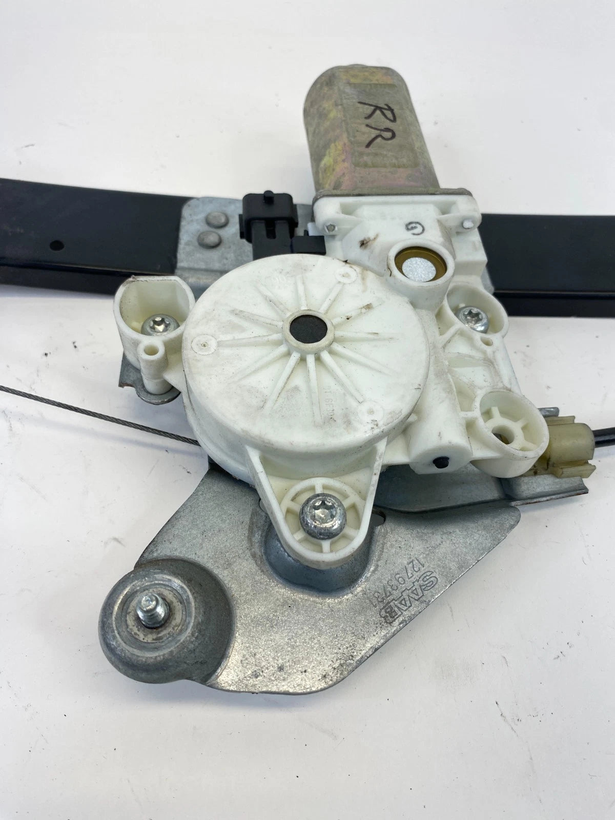 03-07 Saab 9-3 Sedan Rear Right Side Door Window Motor w/ Regulator 12793731 OEM