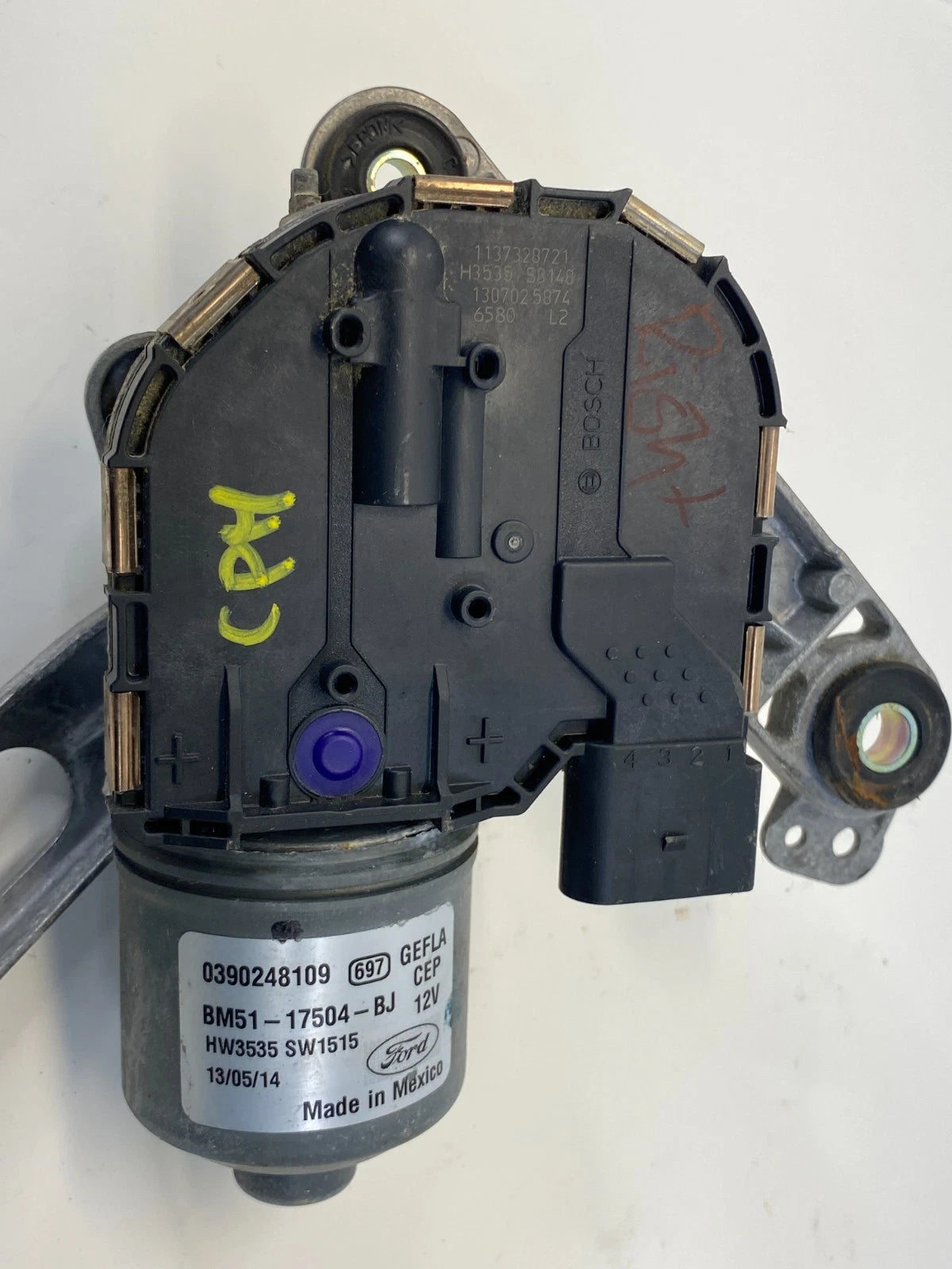 2012-2018 FORD FOCUS FRONT RIGHT PASSENGER WIPER MOTOR BM51-17K484-B OEM