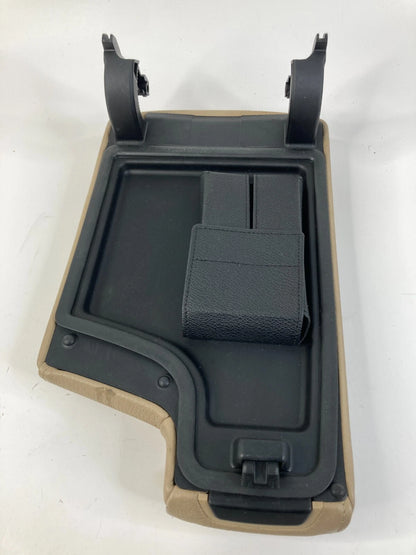 2007 2008 BMW 328XI E90 CENTER CONSOLE ARMREST LID BEIGE LEATHER W/ SPRING OEM
