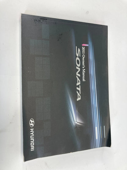 2011 HYUNDAI SONATA OWNER'S MANUAL GUIDE HANDBOOK WARRANTY INFO SET W/ CASE