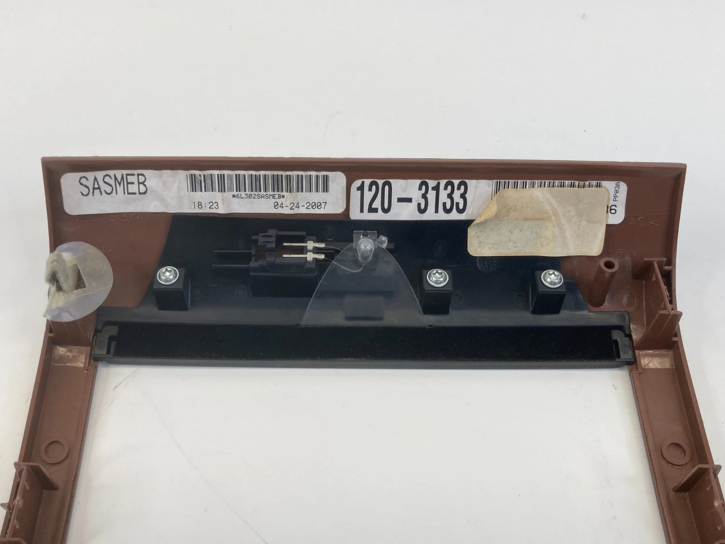 2004-2008 FORD F150 CENTER DASH RADIO BEZEL TRIM PANEL WOODGRAIN 6L302SASMEB OEM