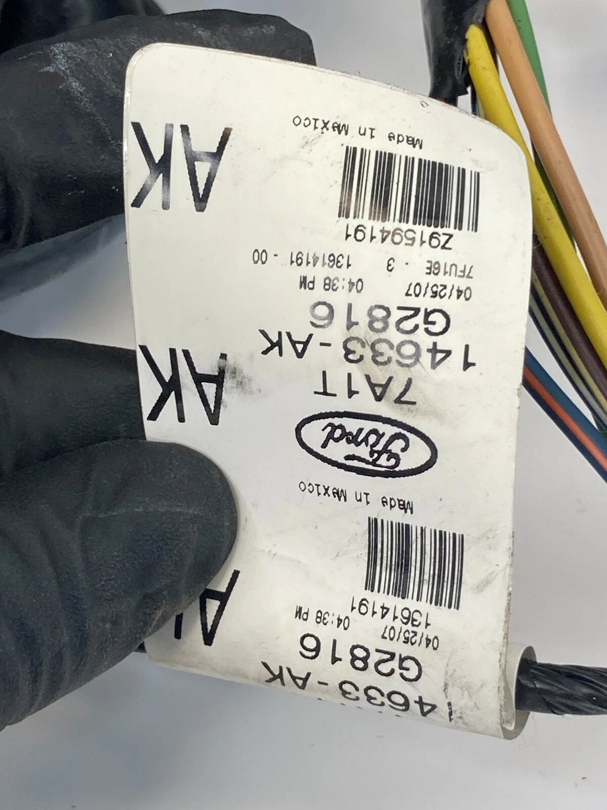 2007-2010 LINCOLN MKX REAR LEFT DOOR WIRING WIRE HARNESS 7A1T-14633-AKG2816 OEM