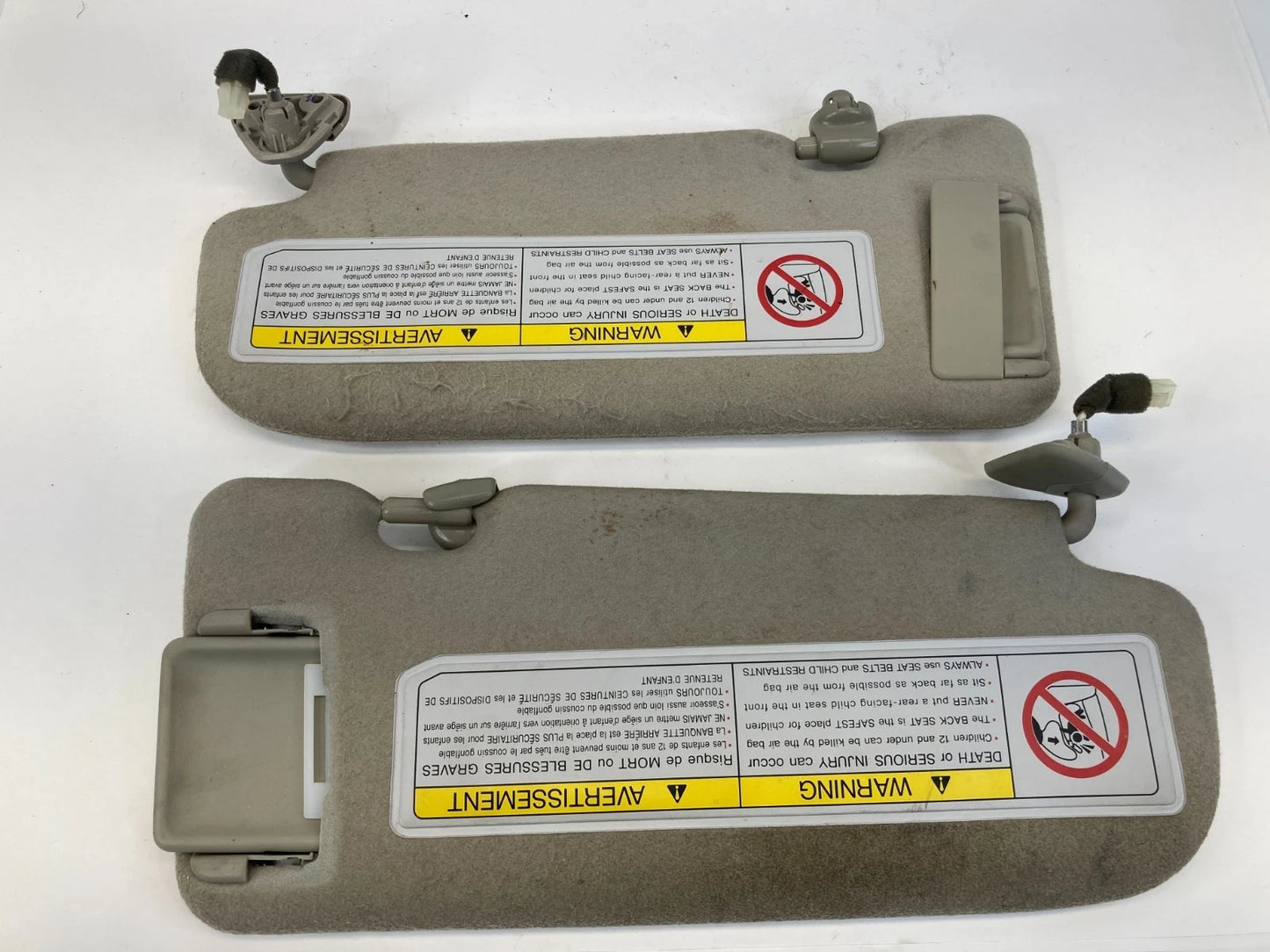 2003-2006 INFINITI G35 BASE SEDAN SUNVISOR SUN VISOR SHADE PAIR SET OEM