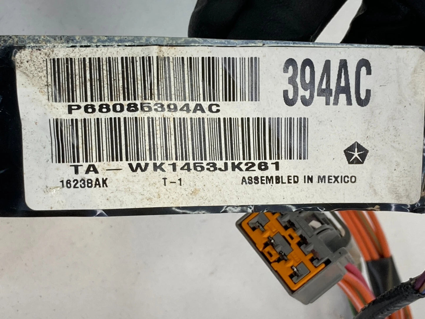 11-14 DODGE AVENGER SEDAN FRONT LEFT SIDE DOOR HARNESS WIRING WIRE P68085394AC