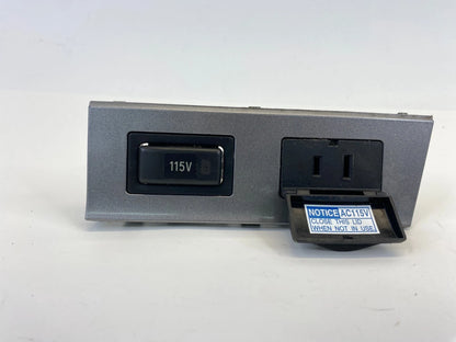 03 04 05 06 07 08 Pontiac Vibe Power Outlet 115V / 100W Plug Silver Trim OEM