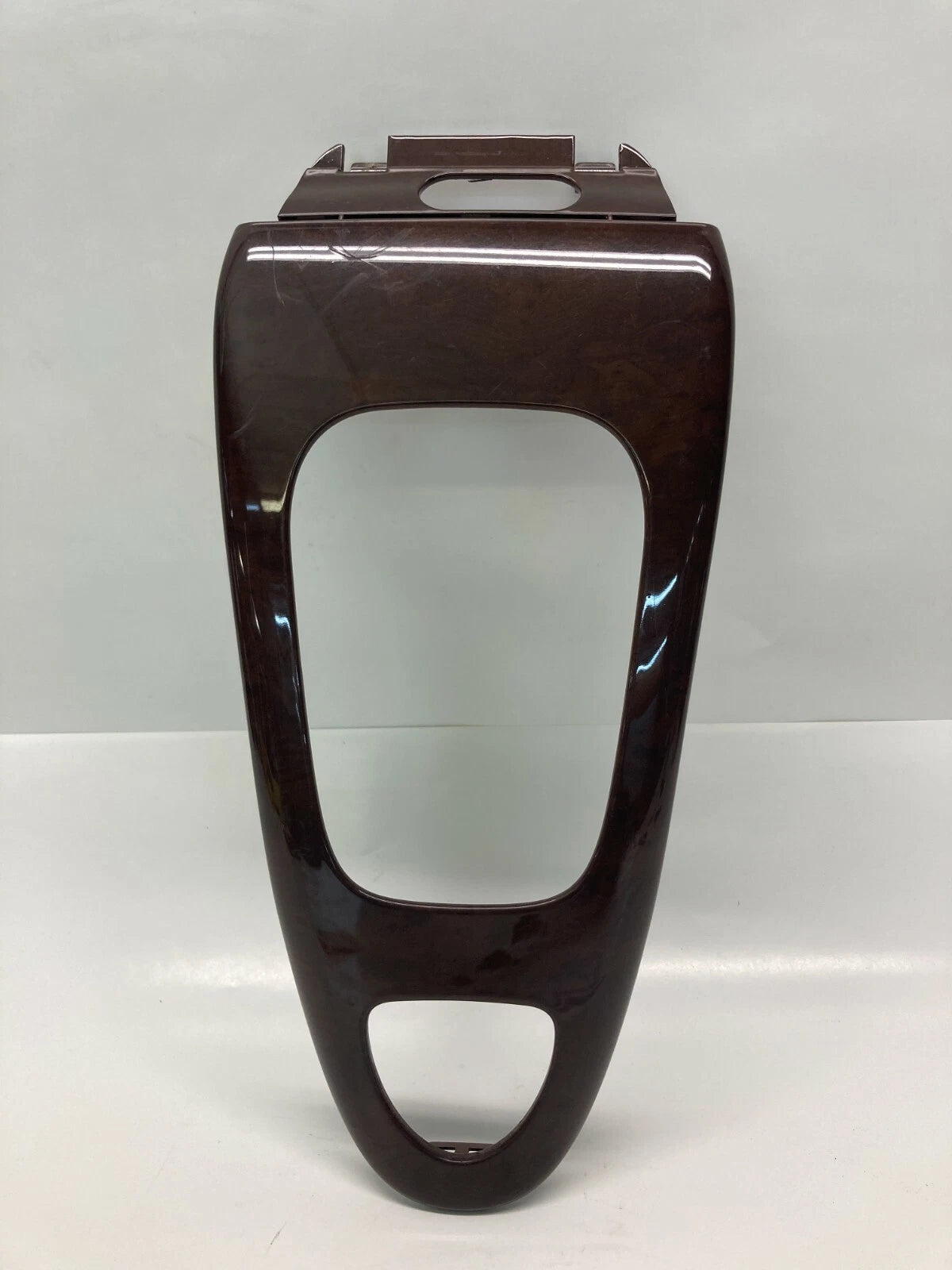 2007-2011 SAAB 9-3 CENTER CONSOLE AT SHIFT SHIFTER COVER PLATE TRIM BEZEL WOOD