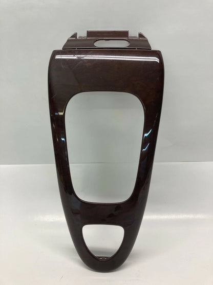 2007-2011 SAAB 9-3 CENTER CONSOLE AT SHIFT SHIFTER COVER PLATE TRIM BEZEL WOOD