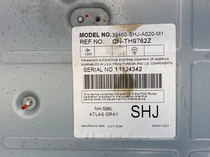 2005-2010 HONDA ODYSSEY OVERHEAD ROOF ENTERTAINMENT DISPLAY SCREEN 39460SHJA020