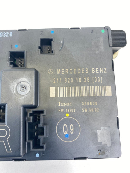 2003-2009 Mercedes-Benz E320 E 320 Rear Right Door Control Module 2118201626 OEM