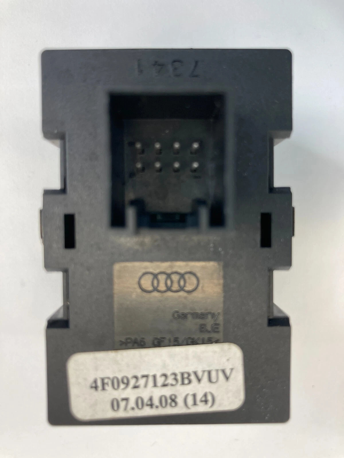 07 08 AUDI A6 DASH TRIPOMETER MULTIFUNCTION BUTTON SWITCH ASSEMBLY 4F0927123B