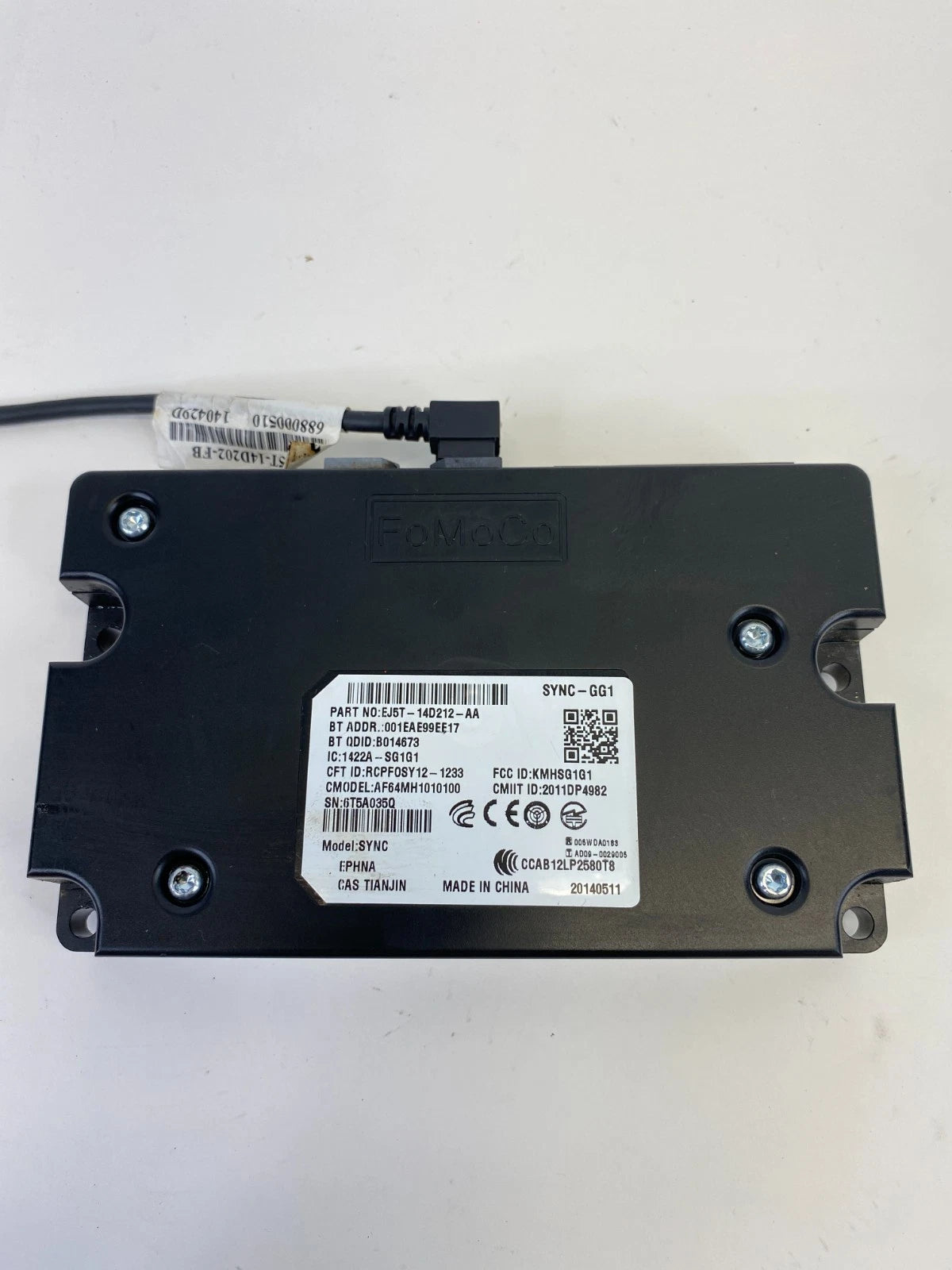 2014 14 FORD ESCAPE SYNC COMMUNICATION CONTROL MODULE EJ5T-14D212-AA