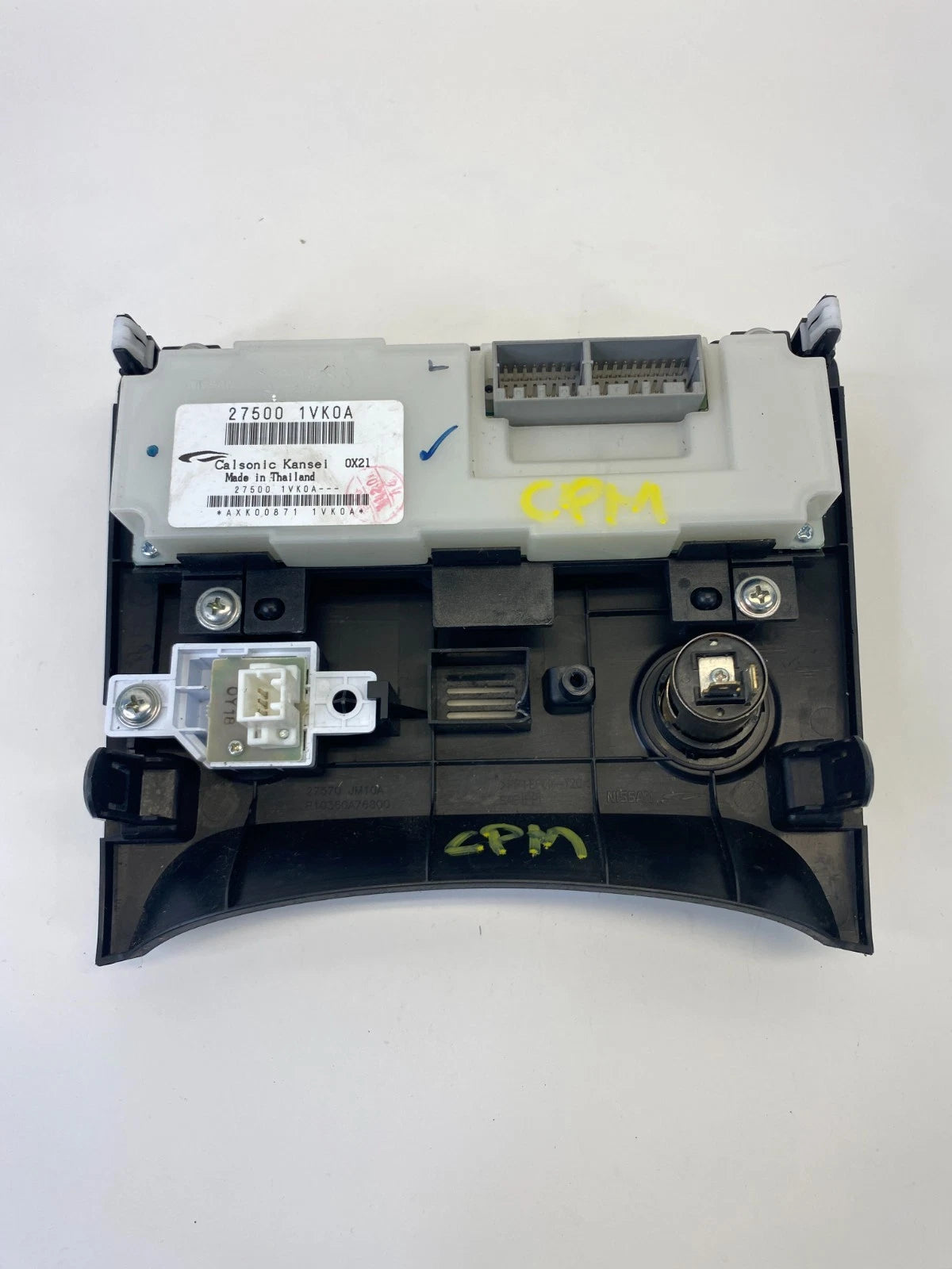 08-13 NISSAN ROGUE AC HVAC TEMPERATURE CLIMATE CONTROL SWITCH W BEZEL 275001VK0A