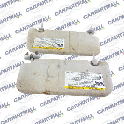 2009 2010 Pontiac Vibe Pair Set Sunvisor Set Sun Visor Shade LH RH OEM