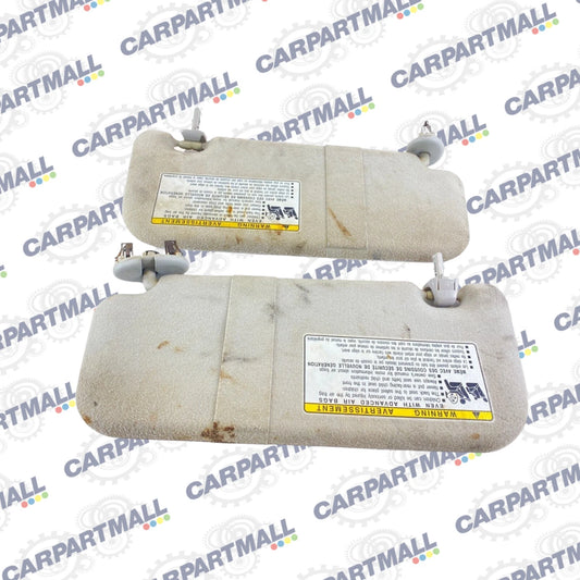 2009 2010 Pontiac Vibe Pair Set Sunvisor Set Sun Visor Shade LH RH OEM