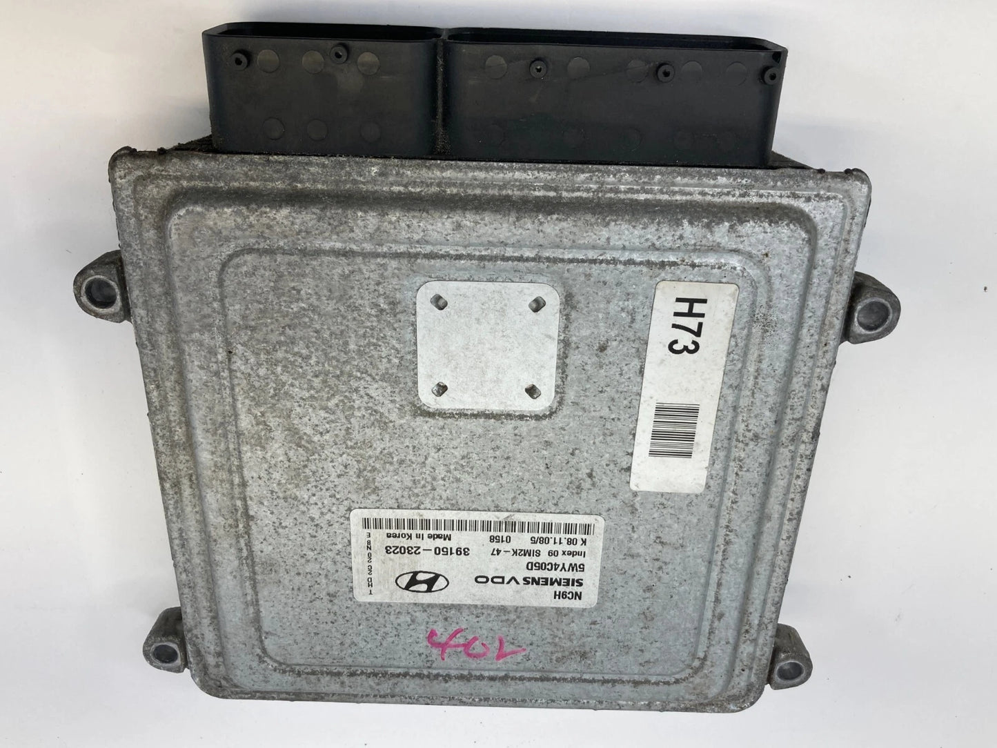 07-10 HYUNDAI ELANTRA 2.0L L4 16V ENGINE CONTROL MODULE UNIT ECU 39150-23023 OEM