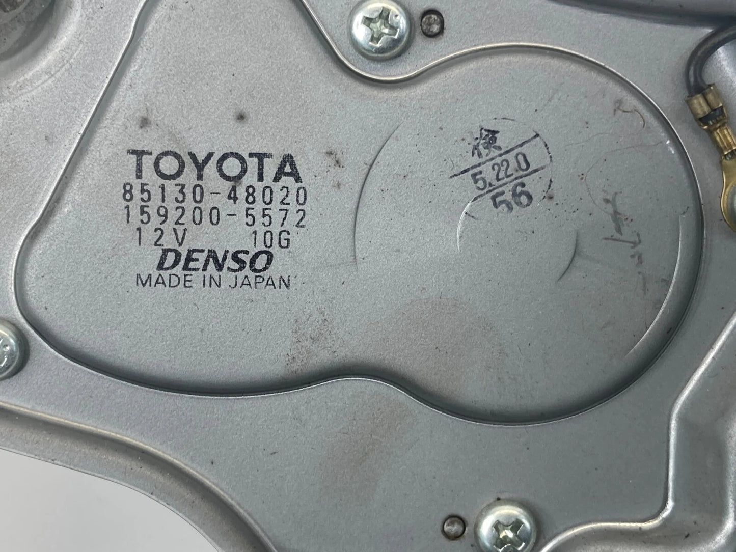 2001-2007 TOYOTA HIGHLANDER REAR LIFTGATE WINDSHIELD WIPER MOTOR OEM 8513048020