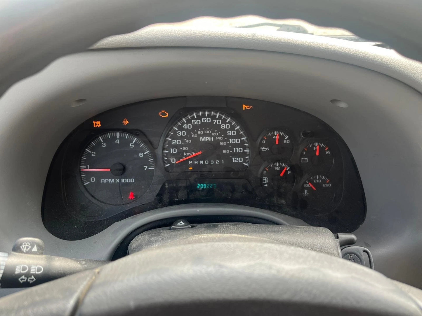 2006-2009 CHEVROLET TRAILBLAZER DASH CLUSTER SPEEDOMETER 15140618 209K OEM