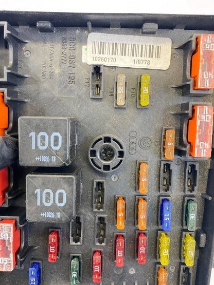 2009-2017 VOLKSWAGEN CC ENGINE FUSE BOX RELAY MODULE PANEL OEM 3C0-937-125