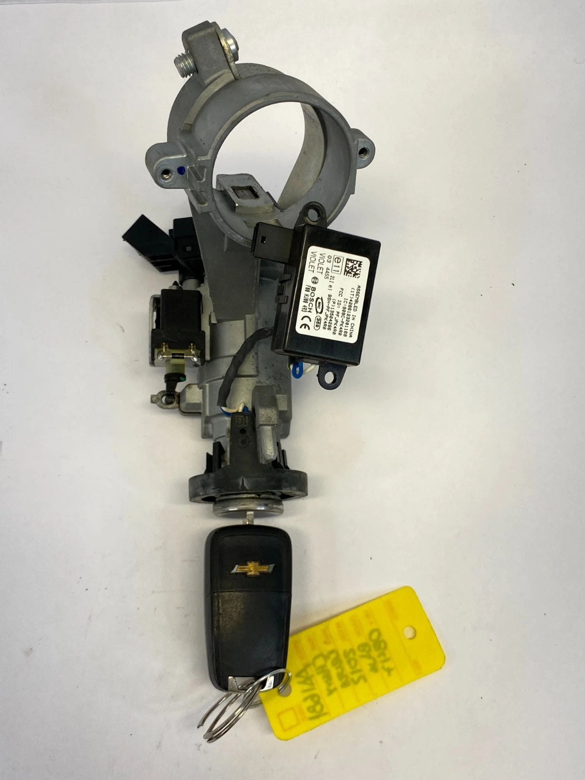 11-16 CHEVROLET CRUZE 1.8L IGNITION SWITCH LOCK CYLINDER ASSY W/KEY 20939745 OEM
