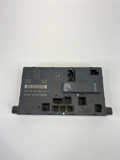 03-06 Mercedes-Benz E500 Front Right Side Door Control Module Unit 2118200626