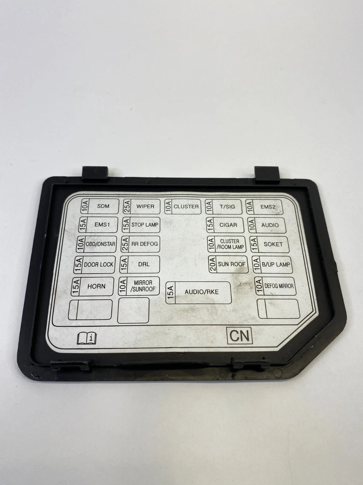 2009-2011 CHEVROLET AVEO5 DASH LEFT SIDE INNER FUSE BOX DOOR LID COVER TRIM OEM