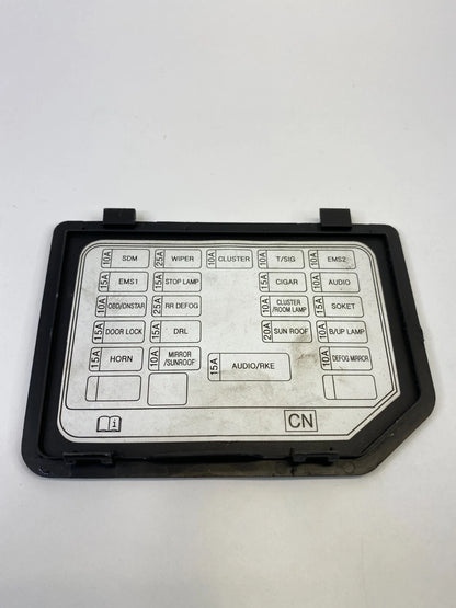 2009-2011 CHEVROLET AVEO5 DASH LEFT SIDE INNER FUSE BOX DOOR LID COVER TRIM OEM