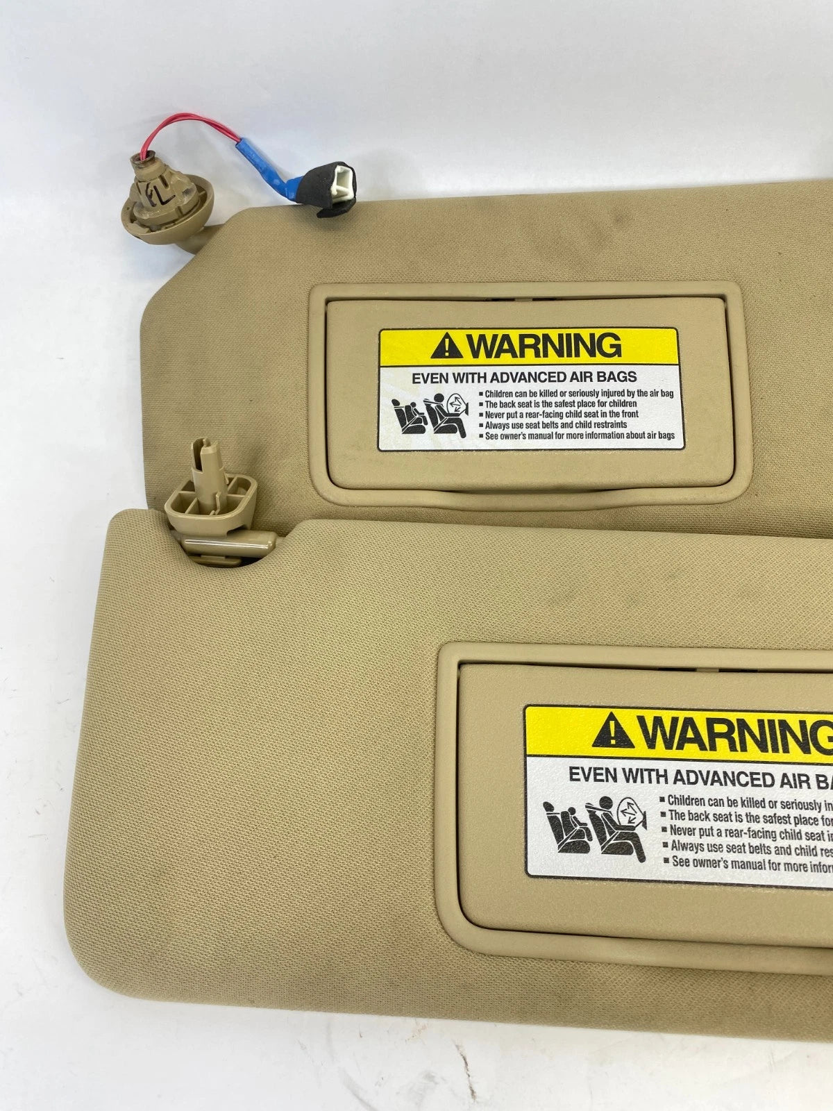 08 09 10 HONDA ACCORD FR LEFT & RIGHT SUNVISOR SUN VISOR SET W/ ILLUMINATION OEM