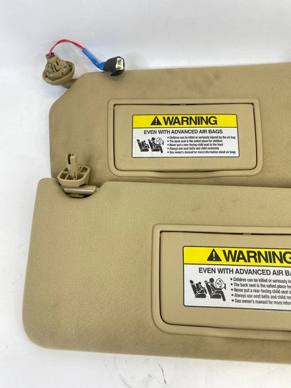 08 09 10 HONDA ACCORD FR LEFT & RIGHT SUNVISOR SUN VISOR SET W/ ILLUMINATION OEM