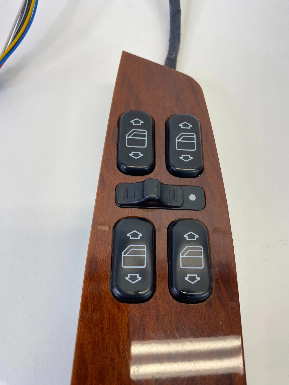 2000-2002 MERCEDES S430 DRIVER MASTER POWER WINDOW SWITCH WOOD BEZEL OEM